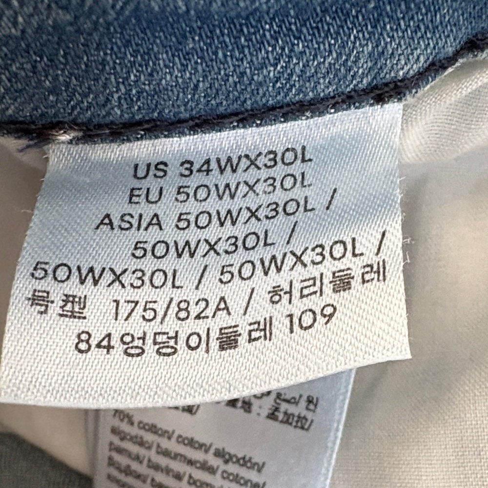 Calvin Klein Mid Wash Blue Denim Jeans - Picture 7 of 7